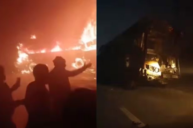 मौत का मंजर!, घने कोहरे में एक के बाद एक 7 बसों में जोरदार टक्कर, लगी आग, 4 शव बरामद, मचा हड़कंप